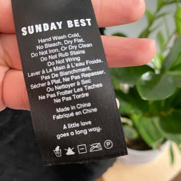 Sunday Best Merino Wool and Alpaca Open Front Cardigan (S) - Picture 3 of 3